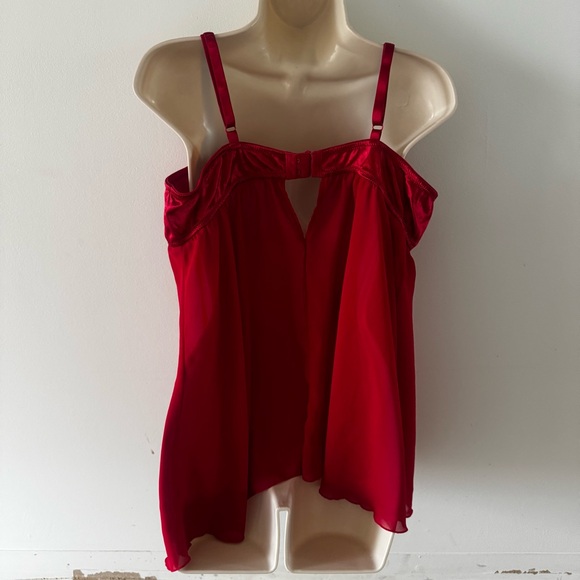 Cinema Elotile red Santa sheer nightie size XL (C1) - Picture 6 of 10